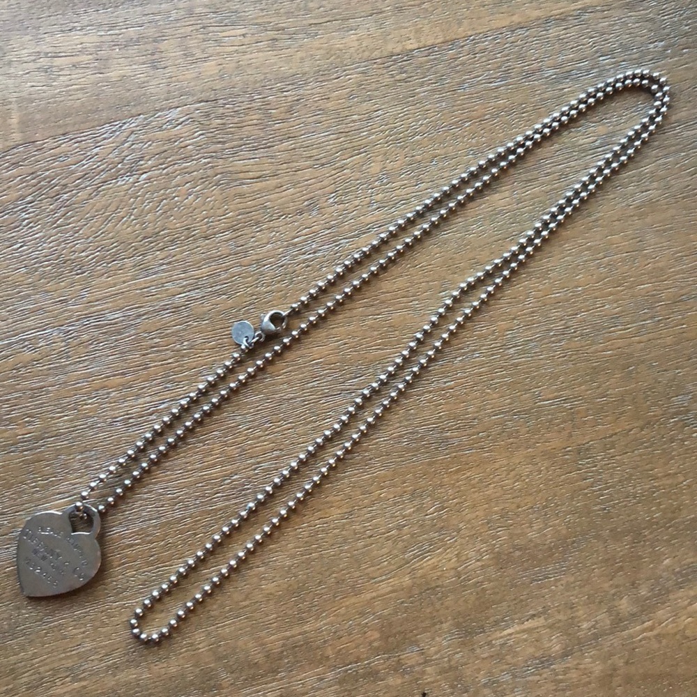 Please Return to Tiffany ball chain necklace